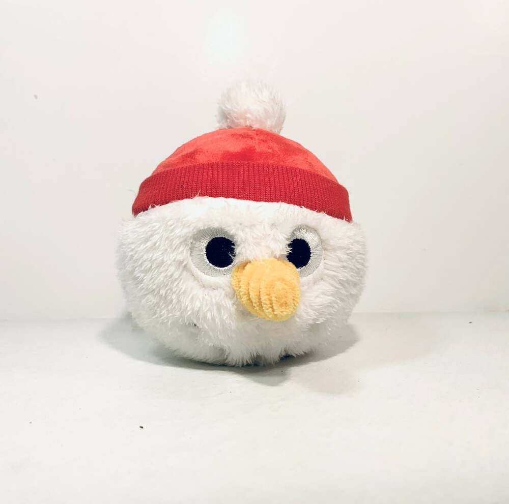 Scentsy Bitty Buddy Snowman Head Scented Very Merry Cranberry Plush